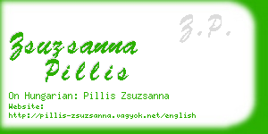 zsuzsanna pillis business card